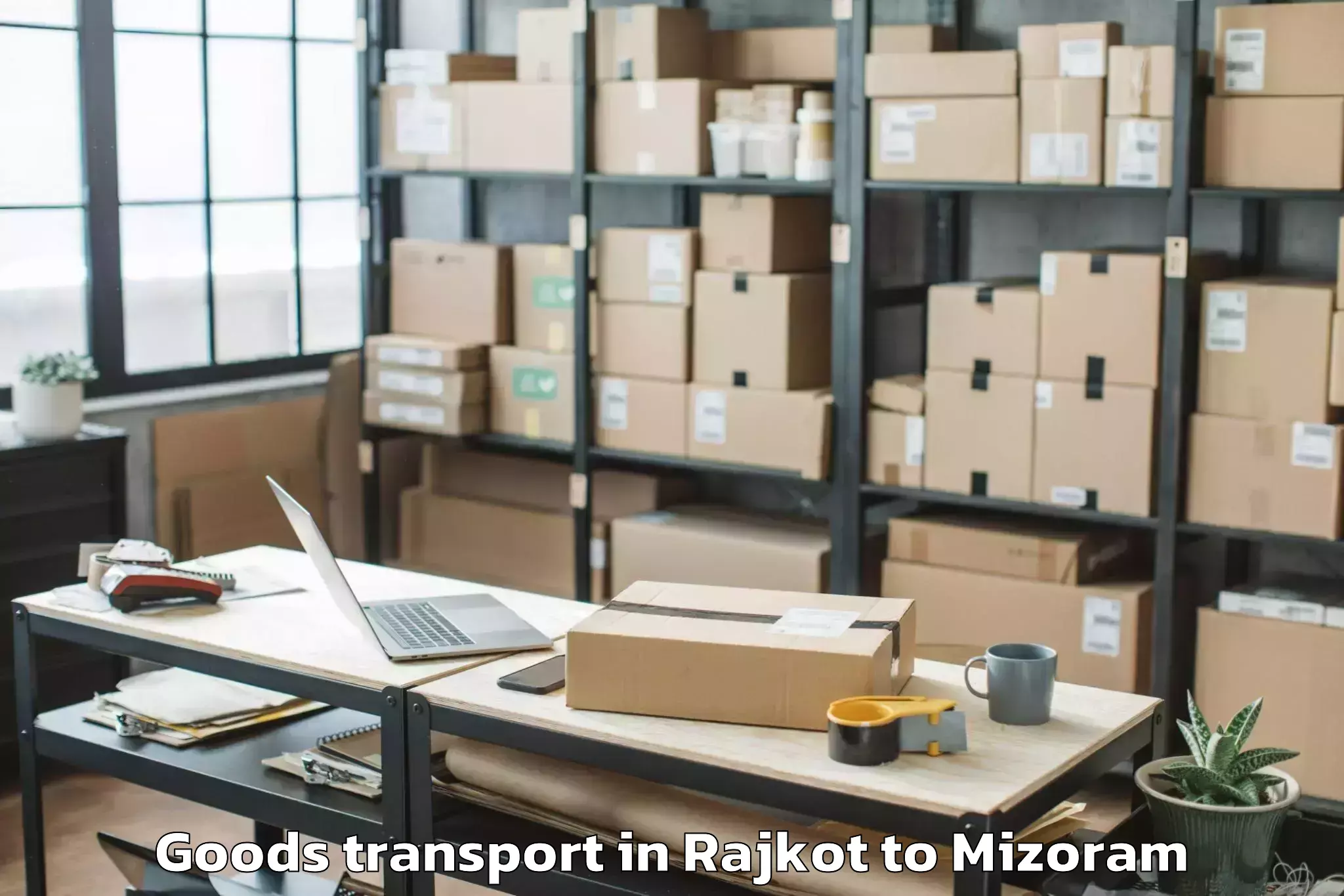 Leading Rajkot to Lungsen Goods Transport Provider